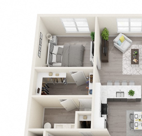 Two Bedroom and Two Bath